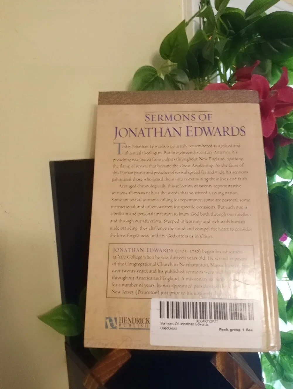 Sermons of Jonathan Edwards Hardcover Book